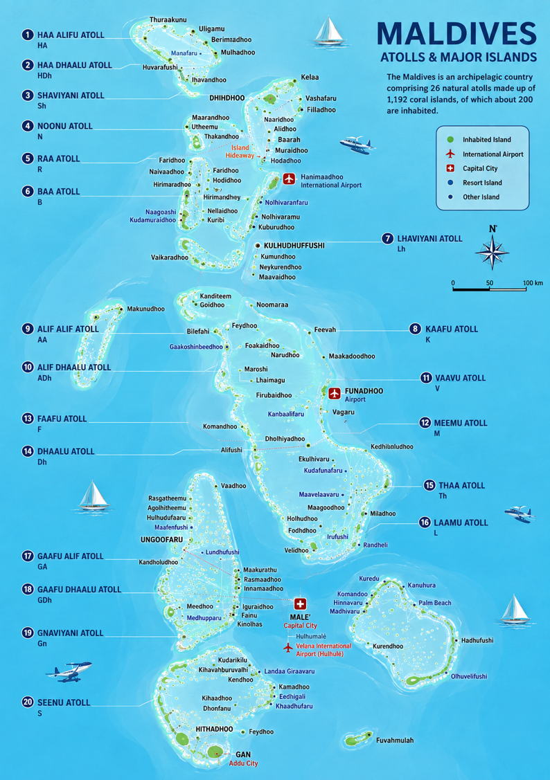 Maldives Map