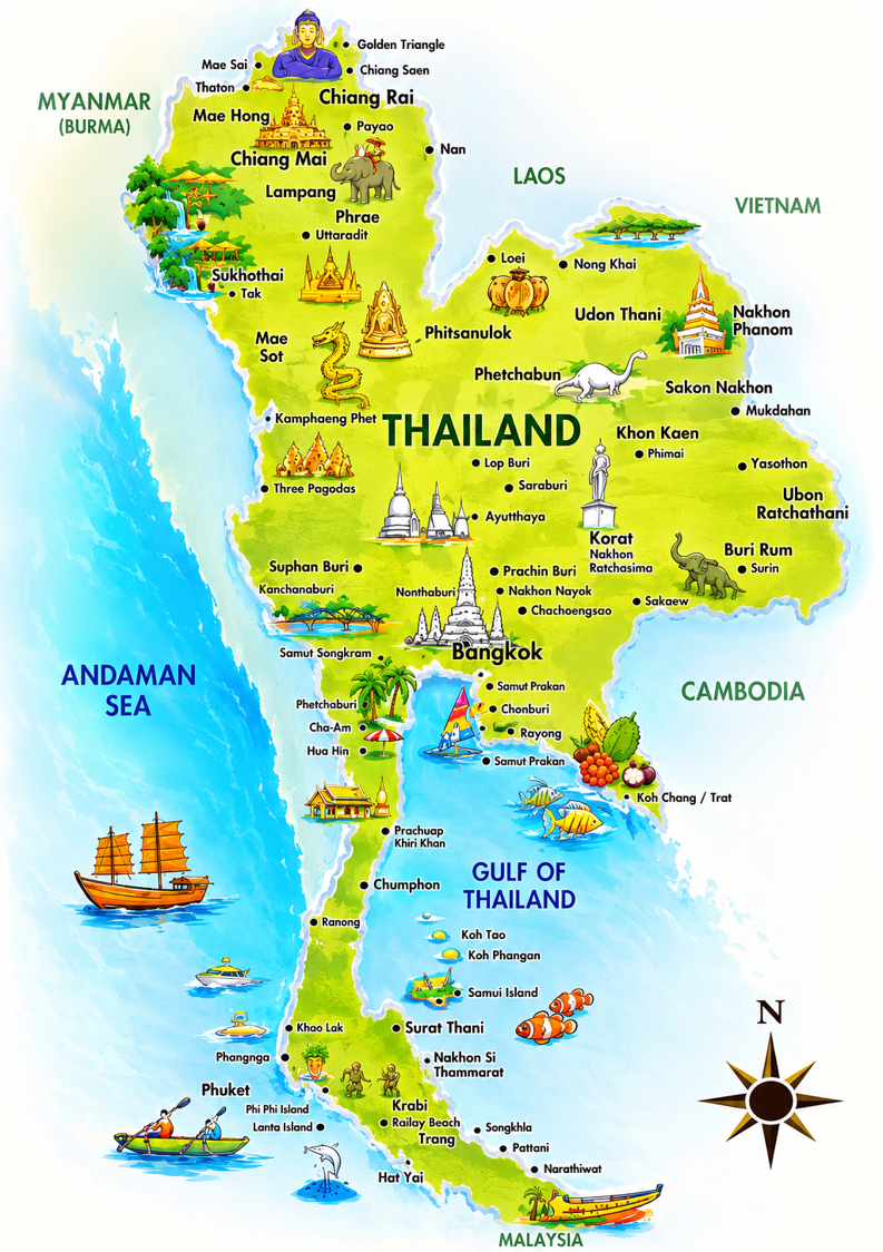 Thailand Map